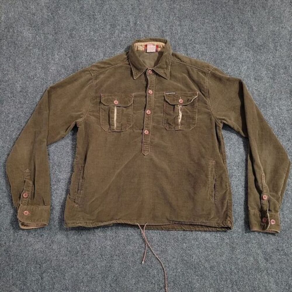 Made in Paradise Pullover Womens Large Corduroy Cinch Hem Vintage Vintage 70s
